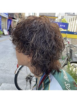 ウェーブ(WAVE) エモウルフ×波巻きスパイラル/メンズパーマ/メンズカット