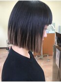 ぱつっとボブ