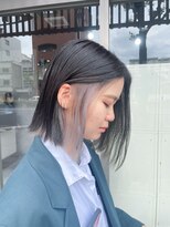 ミニム ヘアー(minim hair) 【minim×岩田】イヤリングカラー×ホワイト