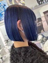 ヘッズ 市川(HEADS ex) ダブルカラーミルクティーベージュインナーカラーショートボブ