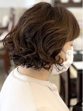 ヘアークリアー 春日部 大人可愛いボブゆるふわパーマ/お手入れ楽に/30代40代50代