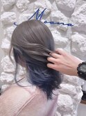 Moana【武蔵小杉】#インナーカラー#ネイビー#髪質改善
