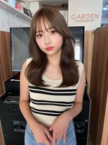 ガーデン 渋谷(GARDEN)&nbsp;くびレイヤー前髪ありイメチェンアンブレラカラーこなれミディ