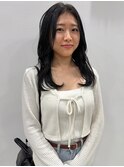 ダークグレージュ×くびれミディ