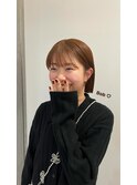 切りっぱなしボブ/顔周りレイヤー/前髪/原宿神宮前