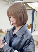 ブリーチなしダブルカラーミディアムボブ20代30代40代夏カラー