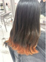 シャルティア(SHALLTIA)&nbsp;デザインカラー/エンドカラー/裾カラー/オレンジカラー/個性的