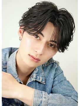 オーシャントーキョー ウエスト 心斎橋(OCEAN TOKYO WEST) ニュアンスパーマセンターパートショート