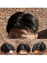 アールドボーテ 理容室(R de Beaute)&nbsp;センターパートフェザーパーマ[理容室]