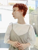 エムスラッシュ ソル センター南(M.SLASH SOL)&nbsp;オン眉/マッシュパーマ/金髪/オレンジゴールド/SOLセンター南