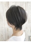 グレージュ×ボブ