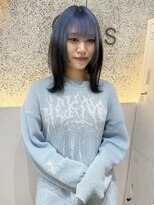 オプス 大名店(Ops)&nbsp;☆ひと味違うかわいさ！ペールブルー×ブラックルーツカラー