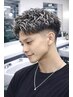 【新規】一宮ホワイトメッシュ+パーマ+メンズカット〔垢抜けNO.1〕￥20,900