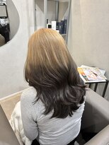 サロンドクオリア(Salon de Qualia)&nbsp;ルーツカラー/エンドカラー/ミルクティベージュ/ハイトーン/S