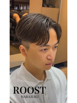 ルースト 原宿店(ROOST) MEN’S/リバースセンターパート/ニュアンスパーマ/原宿