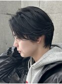 men'sニュアンスパーマダウンバングフェザーカット/ダウンパーマ