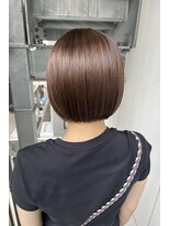 フィーユ(feey)&nbsp;丸みミニボブ　ブラウンカラー