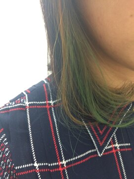 キー(kii) ポイントカラー＊グリーン、イエロー