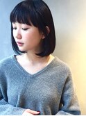 <LESS>cleanな大人の乾かすだけでまとまるボブ☆