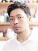 【GrandChariot 笹塚おしゃれメンズのアップバングショート