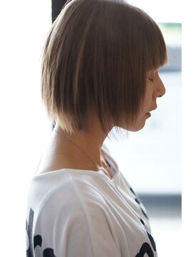 ジョルノ(giorno) 【ジョルノ】ボブスタイル×ホワイトミルクティ