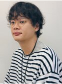 [神保町/molocoメンズニュアンスマッシュパーマウルフ