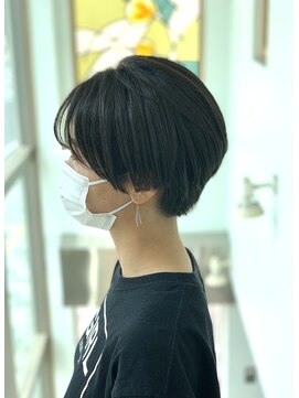 トップヘアー 中庄店(TOP HAIR fuapua) クセ毛もOKなハンサムショート【りり】