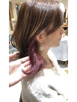 ネイロ 錦糸町(NeiRo)&nbsp;マロンベージュ Aラインボブドレスヘアかきあげロング