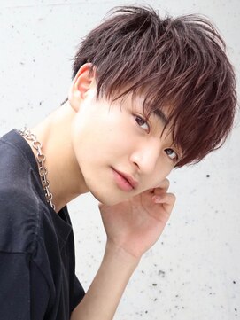 ネイビー(NAVY) クセを生かした！カリアゲナチュラルショートマッシュ