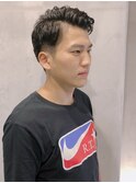 七三ツーブロックパーマスタイル