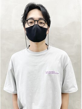 サル 代官山(SAL) 【SAL】ワンカールパーマランダムセンターパート＊菅原誠＊