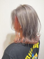 #オレンジインナーカラー