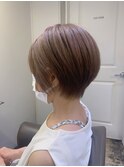 襟足スッキリなショートボブ♪【縮毛矯正】平尾/高宮