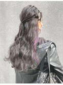 推し活にOハーフアップフィッシュボーン黒髪タイトアレンジ