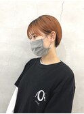 アプリコットオレンジマッシュショート