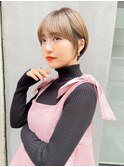 【佐藤】ココアブラウン小顔くびれコンパクトショートボブ