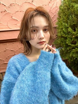 リベルタ(liberta) アッシュベージュ×くびれボブ[liberta/ゆう