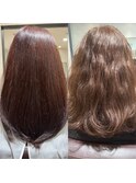 髪質改善ヘアエステカラー