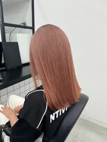 ジルスタジオ(JILL STUDIO) JILL STUDIO ストレートロング×フラミンゴピンク