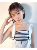 透明感抜群!シースルーボブ