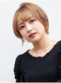 マロンベージュ くすみベージュ ショートボブ 【KIND 南青山】