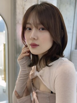 ハローバイシー 仙台(Hello by Sea) 外はねボブ×美髪[韓国/美髪/グレージュ]