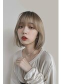 ボブ/ハイトーン/似合わせ/顔周り/【lana hair新宿】