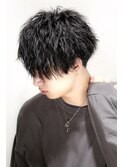 ソフトツイスト工口パーマアシメマッシュ