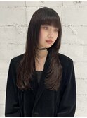 ミディアムレイヤー姫カットレイヤー顔周りカット