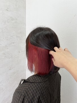 シエル 立川店(CIEL) インナーカラー×レッド【CIEL×maki】