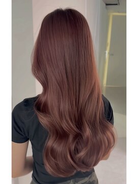 シイム(CYM) 透明感カラー/ピンクブラウン/レイヤーロング