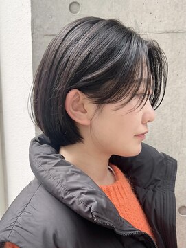 ニコ トウキョウ(nico TOKYO) 20代30代ミニボブ切りっぱなしボブぱっつん前髪シースルー顔周り