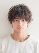 ユニル(Unille)&nbsp;泉駅/メンズ/MEN’S/ニュアンスパーマ/センターパート/学割U24