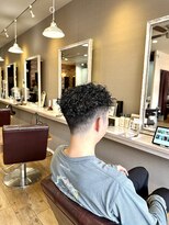 ヘアーメイクロージー 八軒店 (HAIR MAKE ROSY)&nbsp;清潔感刈り上げツーブロックメンズパーマ再現性重視ショート